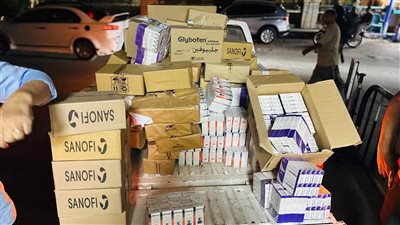 التفتيش الصيدلى بالفيوم يتحفظ علي مخزن أدوية بشري بعمل بدون ترخيص