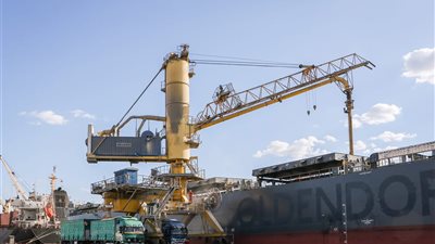 خلال 24 ساعة.. تداول 21 سفينة حاويات وبضائع في ميناء دمياط