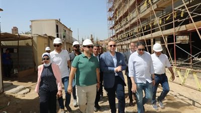 محافظ بني سويف يتفقد سير العمل في مشروع إنشاء المستشفى العام بمدينة ناصر