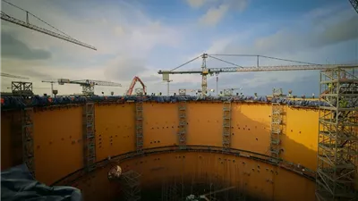 إنجاز جديد في المحطة النووية بالضبعة.. الانتهاء من صب الخرسانة للمرحلة الثانية