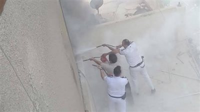 السيطرة على حريق اندلع داخل مبني شرطة المرافق بالمنيا 