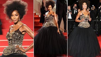 عارضة الأزياء الأسطورية نعومي كامبل بإطلالة استثنائية في مهرجان 