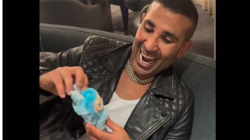 أحمد سعد برفقة العروسة