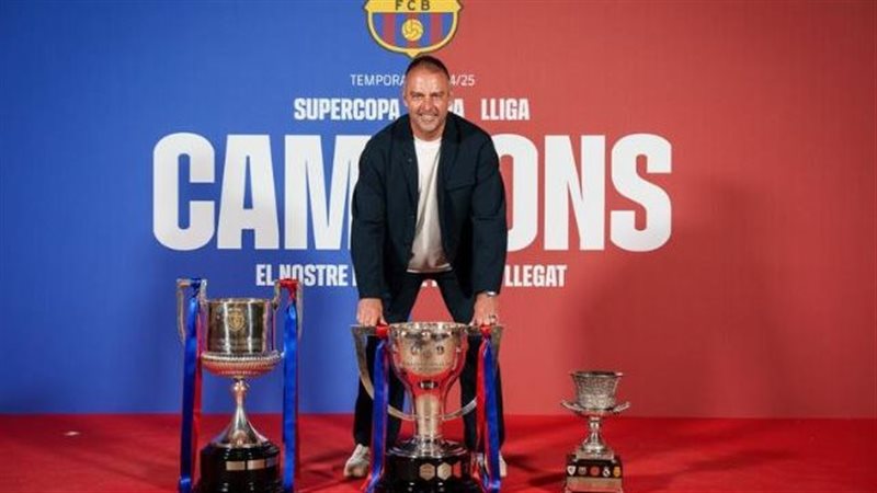 هانز فليك مدرب برشلونة