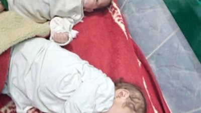العثور على رضيعين خلف سوق الخضار بحوش عيسى بالبحيرة