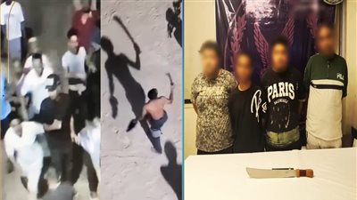 مشاجرة عنيفة بأسلحة بيضاء وعصيان في القليوبية.. الأمن يضبط المتهمين