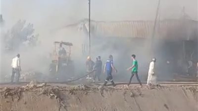الخسائر بالملايين.. حريق هائل يلتهم مصنع قطن بعزبة حميدة في سمنود بالغربية 