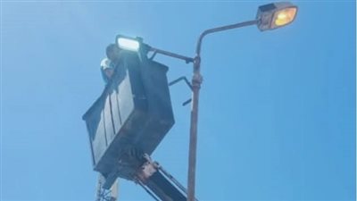 رئيس مدينة بورفؤاد: صيانة شاملة ورفع كفاءة منظومة الإنارة العامة