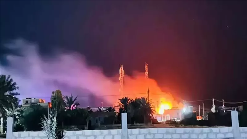 حريق المركز الأمني