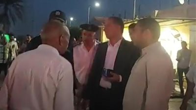 مدير أمن بورسعيد يتفقد موقع حريق منطقة الاستثمار والدفع بـ7 سيارات إطفاء 