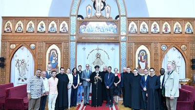 البابا تواضروس يلتقي وفدا من جامعة سالزبورج فى المقر الباباوى بالقاهرة 