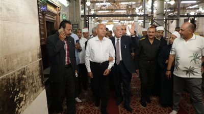 محافظ القاهرة يتفقد أعمال تطوير وترميم مسجد السلطان أبو العلا بحي بولاق 
