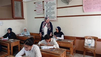 انتظام سير أعمال امتحانات الفصل الثاني لصفوف النقل ببنى سويف