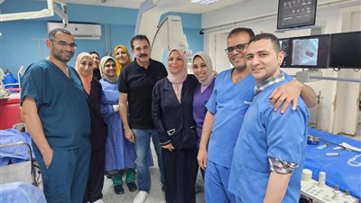 انقاذ حالة معقدة تعاني من رفرفة أذينية وصعوبة في التنفس لسيدة اربعينية