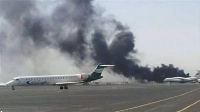 إسرائيل تستهدف آخر طائرة تمتلكها جماعة الحوثي فور هبوطها في مطار صنعاء