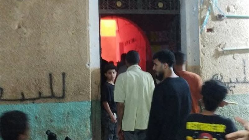 المنزل المحترق