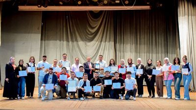 مجلس جامعة بني سويف يكرم الطلاب الحاصلين على مراكز متقدمة في مسابقات 