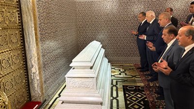 وزير الخارجية يزور ضريح الملك 