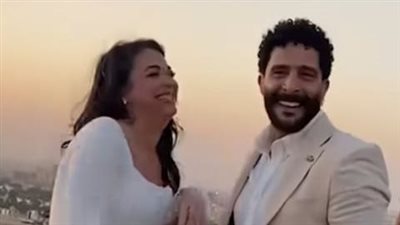 قبل حفل الخطوبة.. مصطفى منصور وهايدي رفعت فى جلسة تصوير