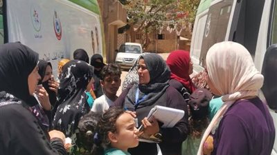 الكشف على 1260 مواطنا في قافلة علاجية بمنطقة العمدة في السويس