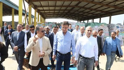 وزير الزراعة ومحافظ الشرقية ورئيس البنك الزراعي يتابعون أعمال توريد القمح