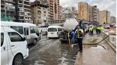 جهود أمنية مكثفة لمواجهة تداعيات موجة الطقس السيئ بالإسكندرية