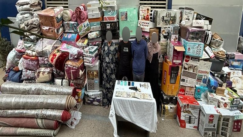 المتهمين والمضبوطات