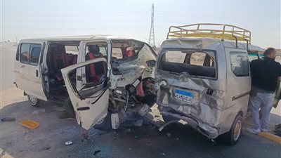 إصابة 6 أشخاص في حادث تصادم مروع بطريق السويس العين السخنة 