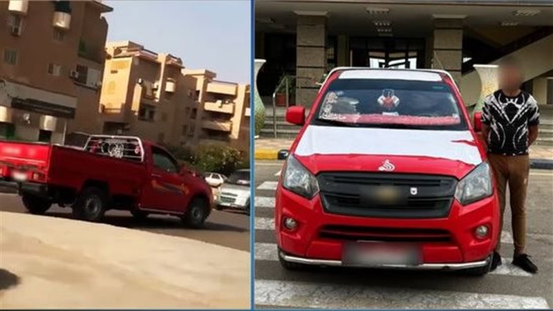 ضبط سائق سيارة بالعاشر