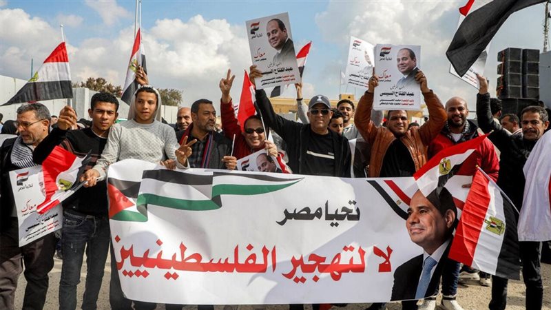 مصر ترفض تهجير الفلسطينيين