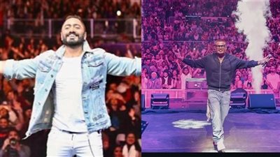 أستاذ كبير.. تامر حسني: شرف لي تقديم دويتو مع عمرو دياب