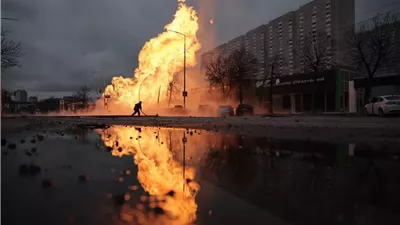 ليلة نيران وانفجارات: حالة تأهب شاملة في أوكرانيا بعد أعنف غارات جوية|فيديو