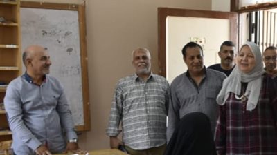 وكيل تعليم بني سويف تتفقد سير العمل بكنترول والشهادة الاعدادية 