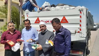 2000 شنطة سلع غذائية من وزارة الأوقاف إلى جنوب سيناء