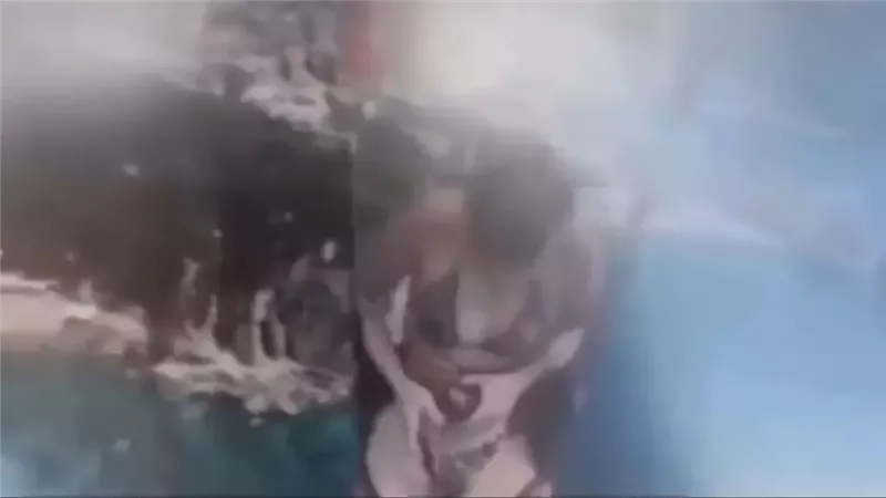 مشهد يوثق الحادث