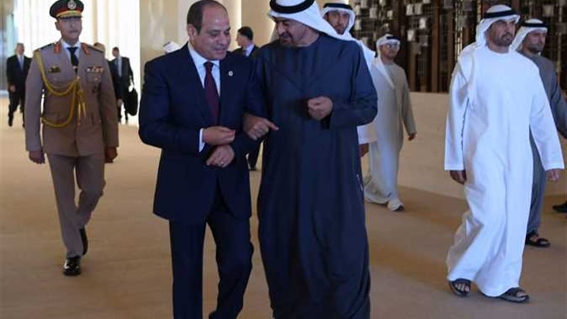 محمد بن زايد والسيسي