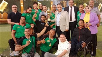 الفيوم تكرم أبطال الدوري العام لكرة السلة للكراسي المتحركة |صور