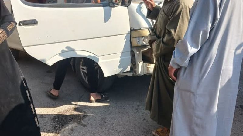 اثار الحادث 