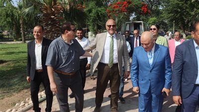 محافظ القليوبية يتفقد حديقة عفله بالقناطر الخيرية للتأكُد من جاهزيتها