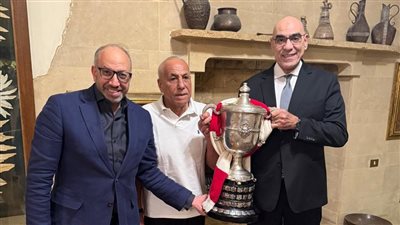 هشام نصر وحسام المندوه يهنئان حسين لبيب بلقب كأس مصر