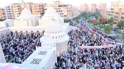 سنة أولى عيد.. احتفالات عيد الأضحى بمسجد العلي العظيم بمشاركة 