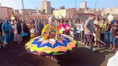 وسط أجواء مبهجة وفرحة عارمة.. مركز شباب المدينة في السويس يحتفل بعيد الأضحي 