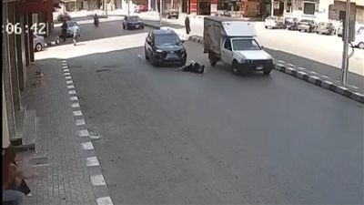 القبض على شاب دهس سيدة مسنة وهرب بسيارة بدون لوحات بطنطا