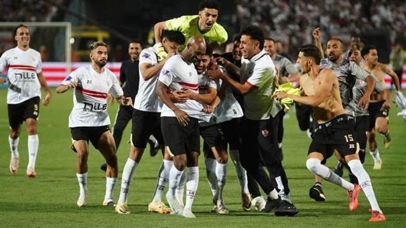 فرحة لاعبو الزمالك