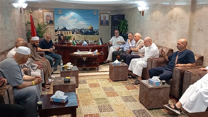 لقاء الهباش مع وفد