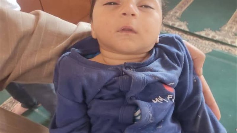 الطفل الرضيع داخل