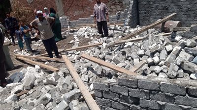 إزالة حالة تعد على 100 متر زراعية بقرية أبو نجاح بالشرقية