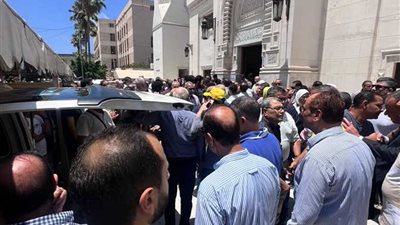 جنازة مهيبة لبطل التنس بنادى سموحة أدهم صالح بعد وفاته بالسرطان