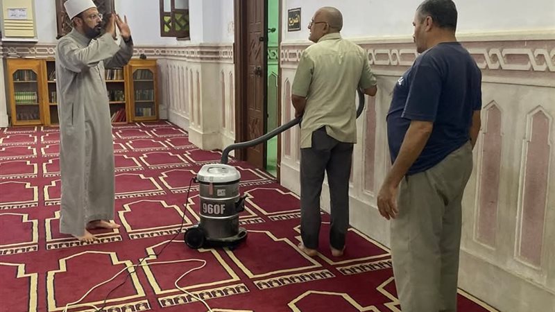 حملة النظافة بمسجد