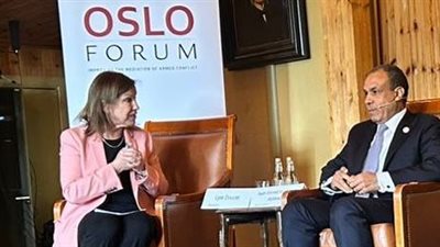 في منتدى أوسلو.. وزير الخارجية يؤكد التزام مصر بإنهاء الحرب بقطاع غزة